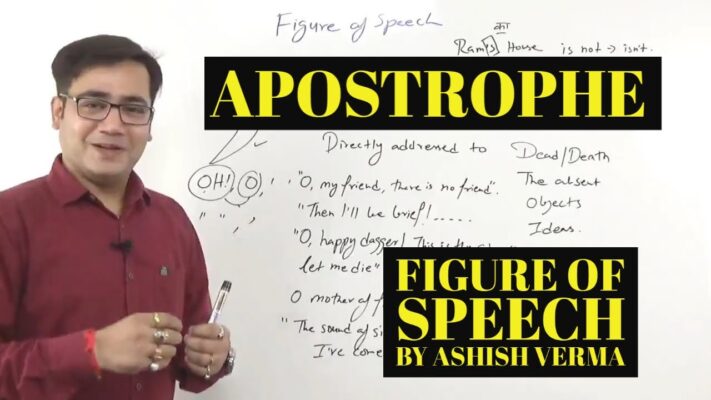 Apostrophe (Figure of Speech)
The apostrophe, as a figure of speech, is a powerful tool for writers and poets to add depth and dimension to their work. It involves directly addressing someone or something that is not present or cannot respond, creating a sense of intimacy and immediacy.

Here's a breakdown of the key aspects of apostrophe:

What it is:

An exclamatory figure of speech where the speaker breaks away from addressing the general audience to directly address a specific entity.
This entity can be:
Absent or deceased person (e.g., a historical figure, a character in a story)
Inanimate object (e.g., nature, a physical object)
Abstract concept or idea (e.g., love, death, time)
Personified thing (e.g., animals, forces of nature)
Why it's used:

Express strong emotions: Apostrophe allows the speaker to directly convey their feelings towards the addressed entity, making them more vivid and impactful.
Heighten dramatic effect: In plays and poetry, apostrophe can create dramatic tension and engage the audience by drawing them into the speaker's emotional world.
Add depth and complexity: Addressing non-present entities allows writers to explore different perspectives and add layers of meaning to their work.
Examples:

Hamlet's famous soliloquy: "To be or not to be, that is the question..." (Addressing the abstract concept of existence)
John Keats' poem "Ode to a Nightingale: "Thou wast not born for death, immortal Bird!" (Addressing the nightingale as a personified being)
Carl Sandburg's poem "Chicago: "Hog Butcher for the World, Tool Maker, Stacker of Wheat, Player with Railroads and Freight Handler to the Nation..." (Personifying the city of Chicago)
Additional notes:

Apostrophe is often used in conjunction with other literary devices, such as imagery, personification, and metaphor.
The use of the vocative case ("O Death," "Come, Sleep!") is a common feature of apostrophe.
While the punctuation mark "apostrophe" can be used to indicate possession or contraction, it is not directly related to the figure of speech.
I hope this information provides a comprehensive overview of the apostrophe as a figure of speech. Feel free to ask if you have any further questions or would like to explore specific examples in more detail!